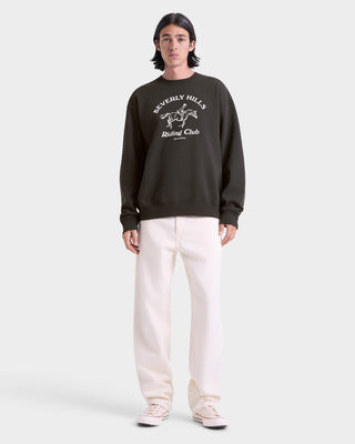 BH Riding Club Crewneck - Faded Black/White