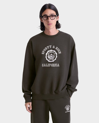 California Emblem Crewneck - Faded Black/White