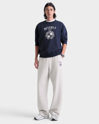 BH Crest Crewneck - Navy/White