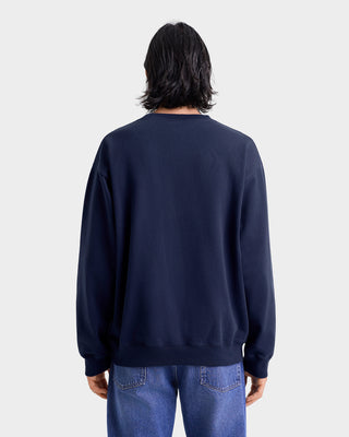 Yale Ivy Crewneck - Navy/White