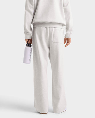 Yale Classic Wide Sweatpant - Heather Gray/Navy