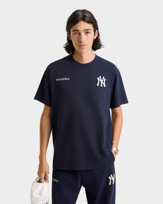 Heritage Yankees Serif Sweatpant - Navy/White