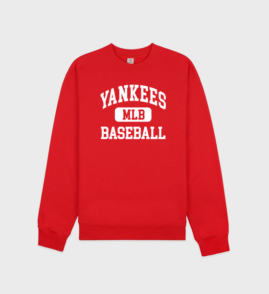Yankees Ivy Crewneck - Fire red/White