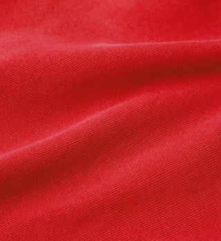 Close-up of red fabric texture