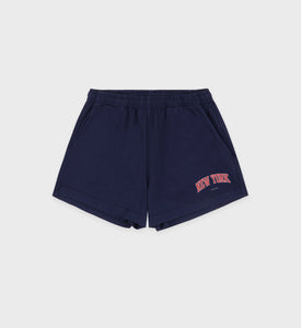 New York Ivy Disco Short - Navy/Ruby