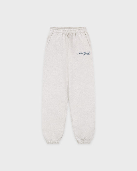 New York Sweatpant - Heather Gray/Navy