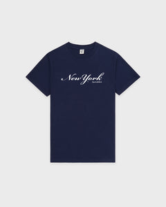 New York T-Shirt - Navy/White