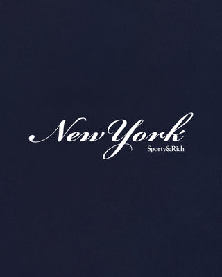 New York T-Shirt - Navy/White