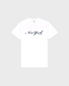 New York T-Shirt - White/Navy