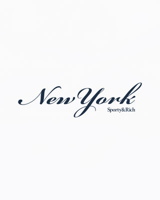 New York T-Shirt - White/Navy