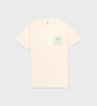 NY Racquet Club T-Shirt - Cream/Verde