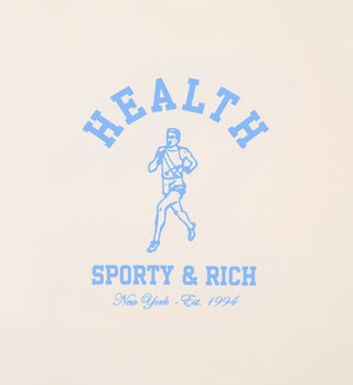 NY Running Club Crewneck - Cream/Sky Blue