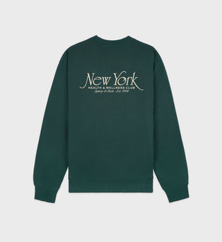 NY 94 Crewneck - Forest/Cream