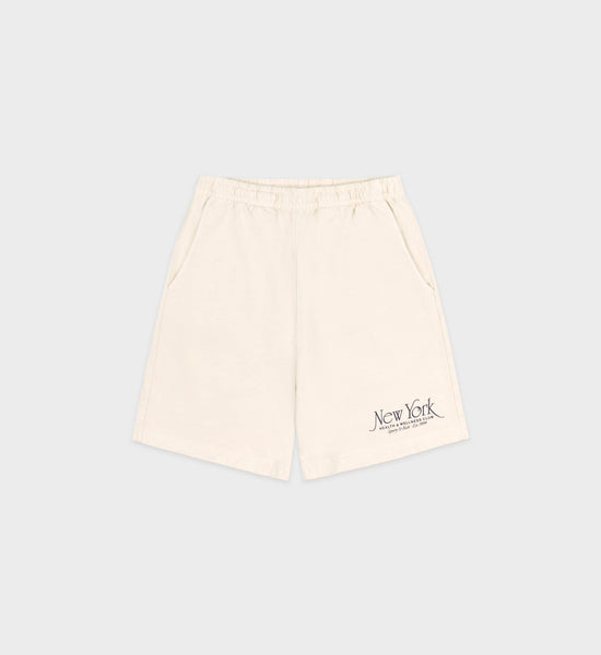 NY 94 Gym Short - Cream/Navy