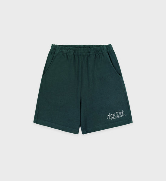 NY 94 Gym Short - Forest/White