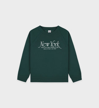NY 94 Kids Crewneck - Forest/White