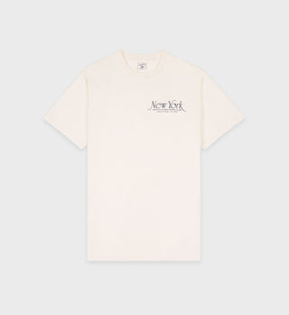 NY 94 T-Shirt - Cream/Navy