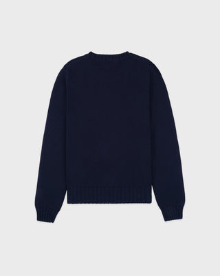 NY Crest Knitted Sweater - Navy