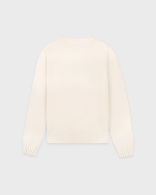NY Crest Knitted Sweater - Ecru