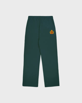 NY Crest Embroidered Wide Sweatpant - Forest