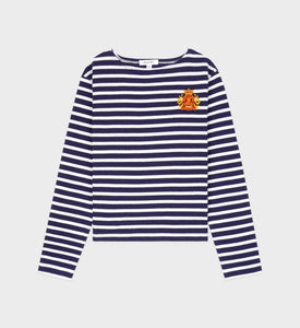 NY Crest Mariniere - Navy Stripe