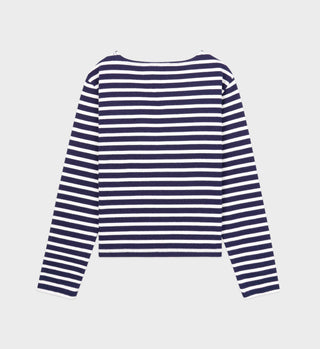 NY Crest Mariniere - Navy Stripe