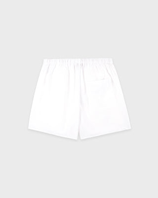 White shorts on a light gray background