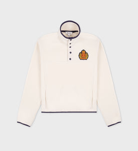 NY Crest Polar Sweatshirt - Cream/Gold