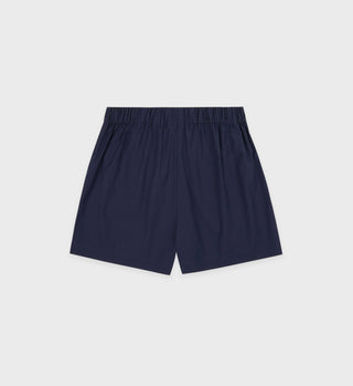 NY Crest Poplin Short - Navy/Gold