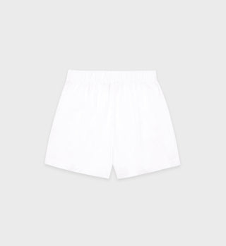 NY Crest Poplin Short - White/Gold