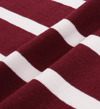 Polo rugby NY Crest - Merlot/Blanc