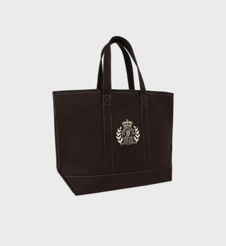 NY Crest Tote Bag - Chocolate/Cream