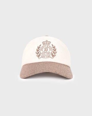 NY Crest Wool Hat - Ecru/Toffee