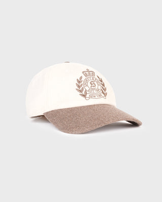 NY Crest Wool Hat - Ecru/Toffee