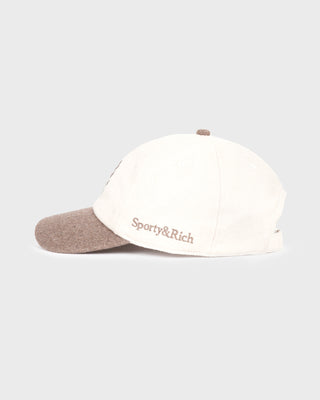 NY Crest Wool Hat - Ecru/Toffee