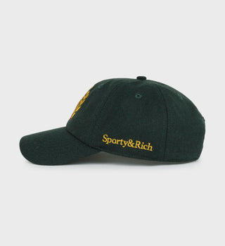 NY Crest Wool Hat - Forest/Gold