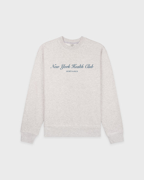 NY Health Club Crewneck - Heather Gray