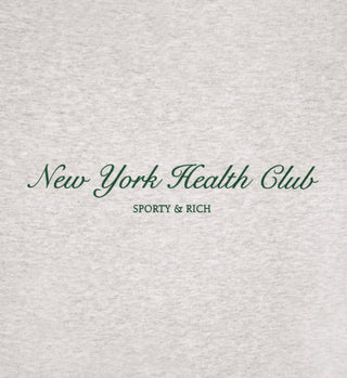 NY Health Club Crewneck - Heather Gray/Forest