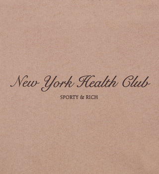 NY Health Club Crewneck - Mink/Faded Black