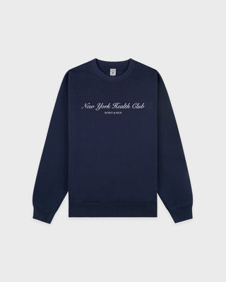 NY Health Club Crewneck - Navy/Ecru