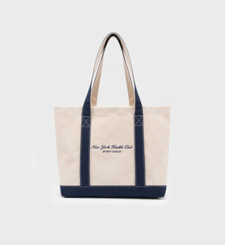 NY Health Club Tote Bag - Natural/Navy