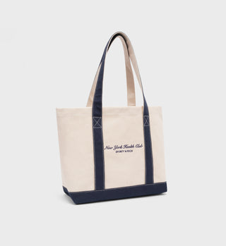 NY Health Club Tote Bag - Natural/Navy