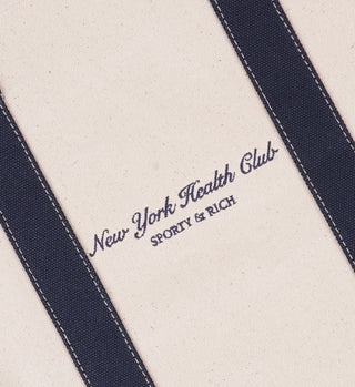 NY Health Club Tote Bag - Natural/Navy