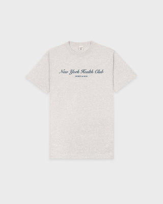 NY Health Club T-Shirt - Heather Gray/Navy