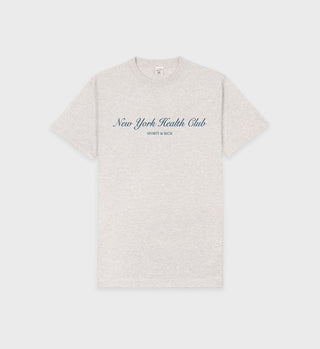 NY Health Club T-Shirt - Heather Gray/Navy