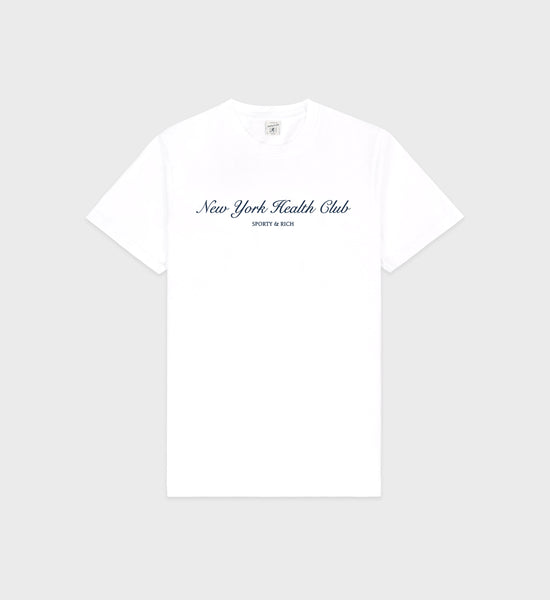 NY Health Club T-Shirt - White/Navy