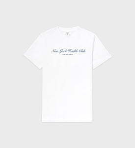 T-shirt NY Health Club - Blanc/Marine