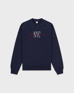 NY Minute Crewneck - Navy/White