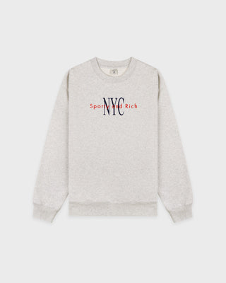 NY Minute Crewneck - Heather Gray/Navy