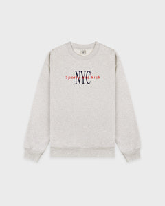 NY Minute Crewneck - Heather Gray/Navy